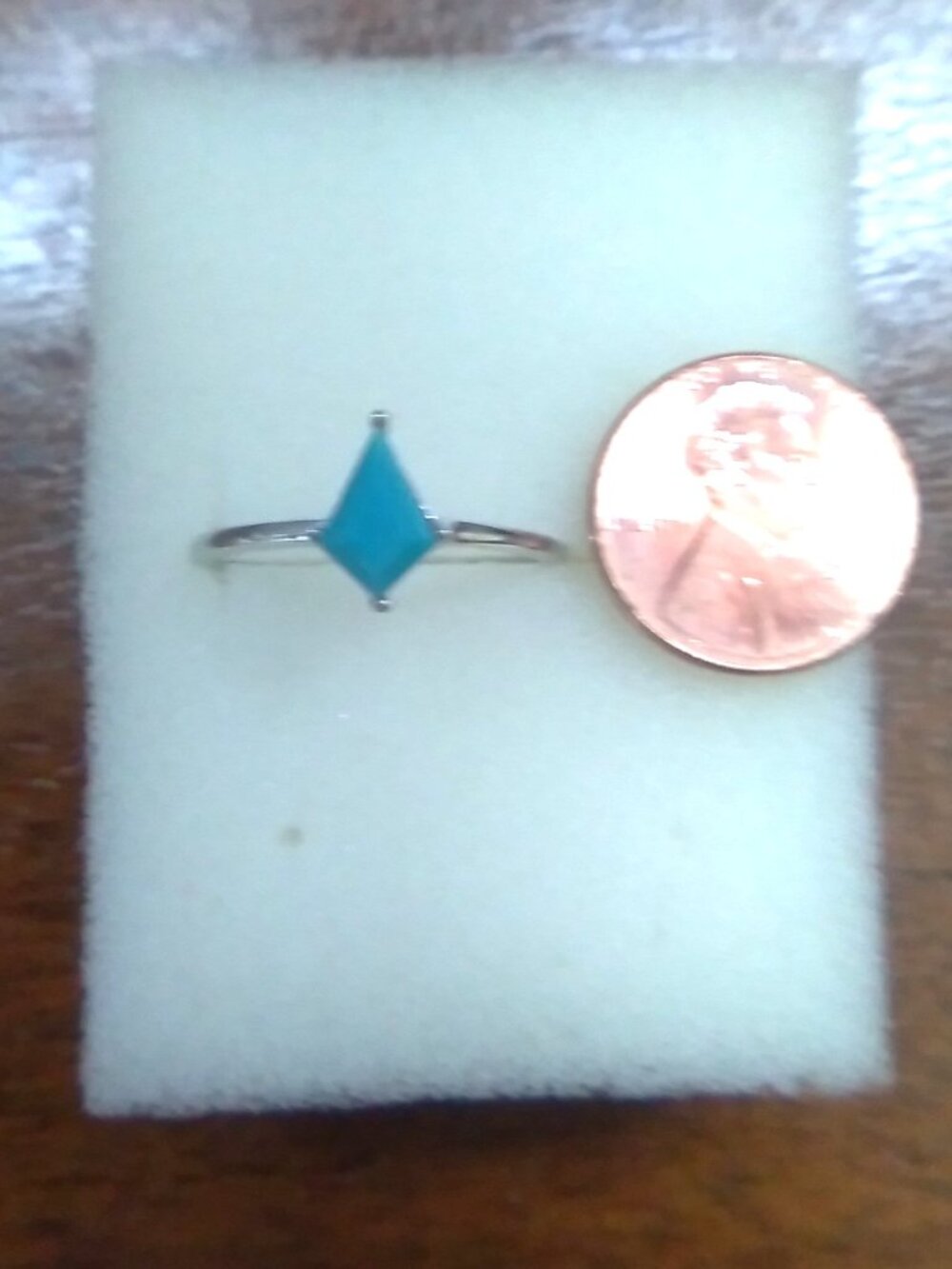 Turquoise Silver Stack Ring - Picture 4 of 4